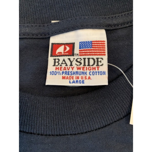 NWT United States Navy Black T-Shirt Men's Large Bald Eage Flag Navy Seal NWT - Picture 3 of 8